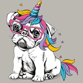 

Unique Dog Patches Diy Thermal Transfer Garment A-Level Washable Stripe Transfers For Clothing Easy Print By Household Irons