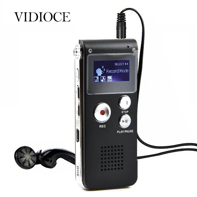 Portable Sound Recorder Digital Voice Recording Device Rechargeable