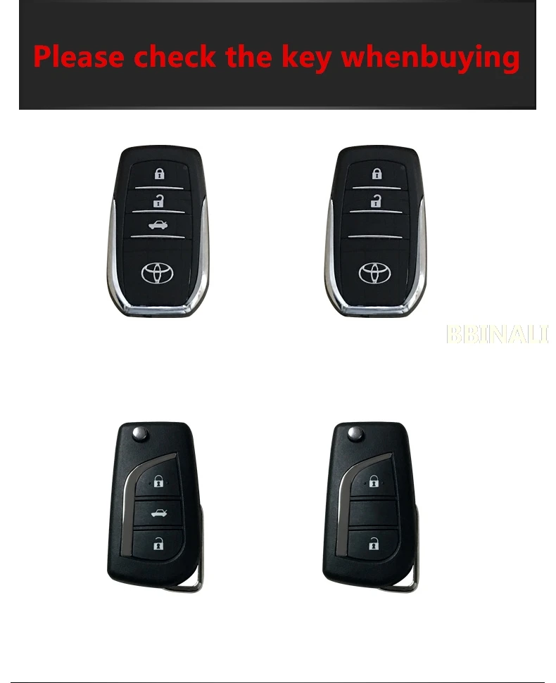 Для TOYOTA COROLLA Camry Highlander Lewin RAV4 chr Высококачественная сумка для ключей автомобиля, индивидуальный чехол для ключей автомобиля, подарочные аксессуары для автомобиля
