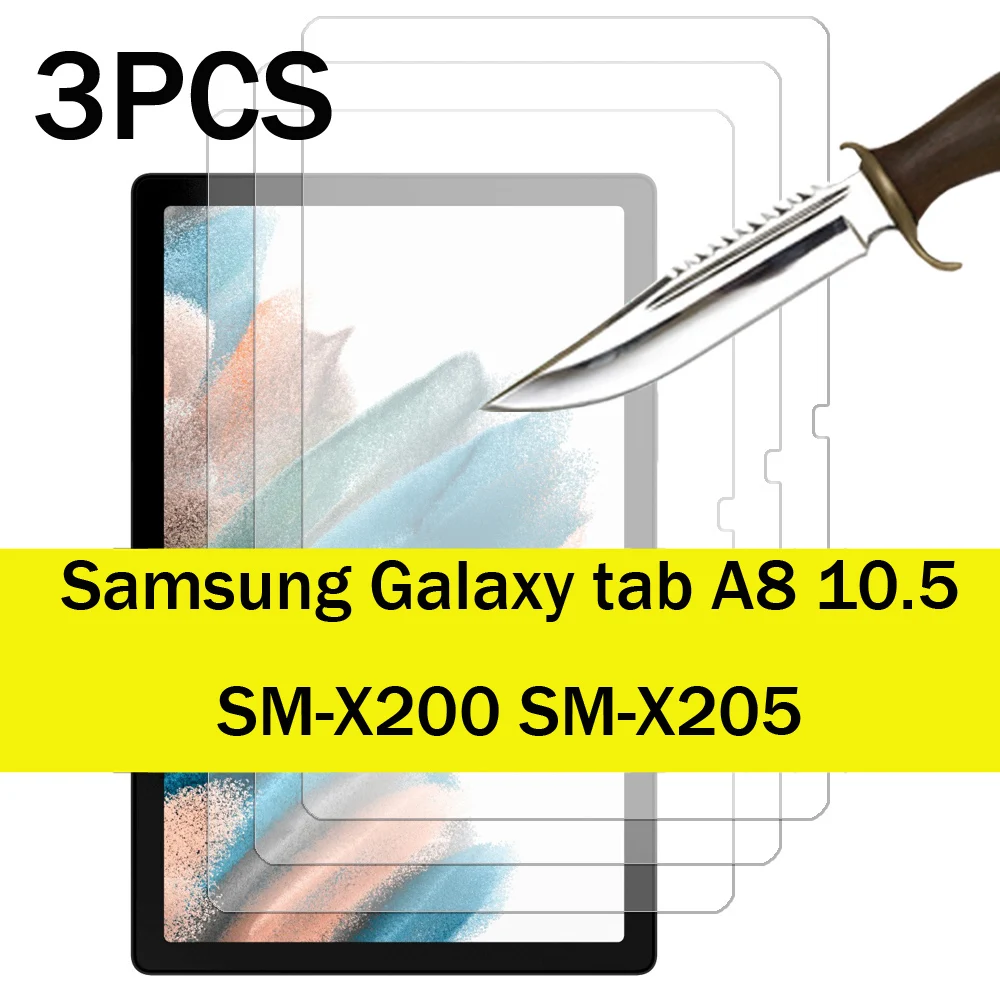 tempered glass screen protector for Samsung galaxy tab A8 10.5 2021 A7 10.4 SM-T500 SM-T505 2020 A7 lite 8.7 protective film touch pens for ipads Tablet Accessories
