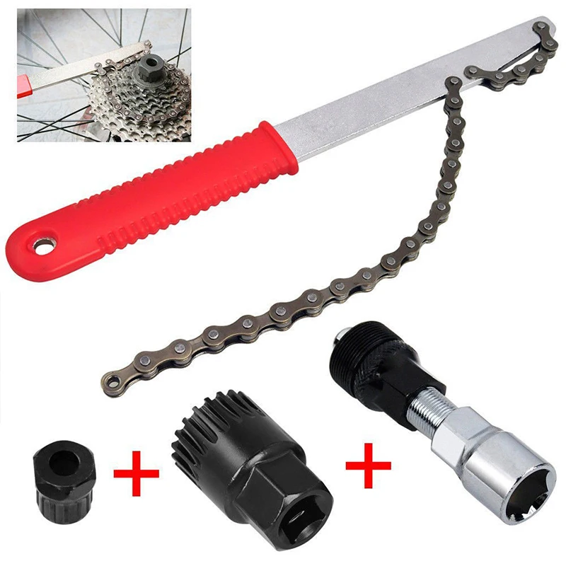 Bicycle Repair Tool Kit MTB Road Bike Cutter Chain Remove Bracket Rust Resistant Remover Freewheel Tail Hook Wrench Crank Puller |