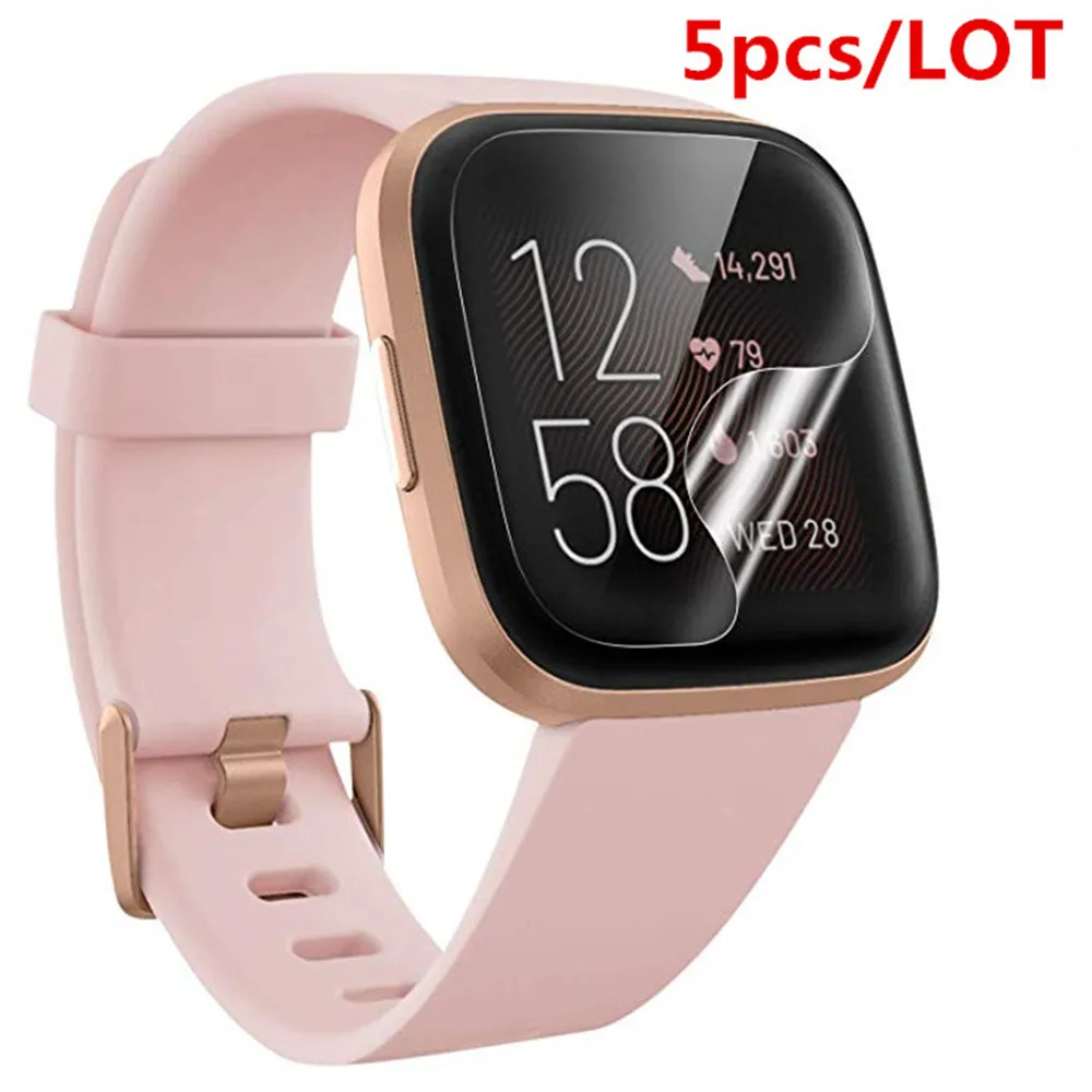 5 шт Мягкий ТПУ полный экран протектор для fitbit versa 2 Спорт Смарт-часы ТПУ ультра-тонкий Взрывозащищенная пленка крышка