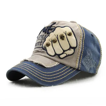 

Prowow Baseball cap Parenting Fist Youth Woman Rivet Spring Autumn Punk Embroidery Evening show Street style Bad Girl Hip-hop