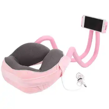 

Massage Tool -Shaped Neck Pillow Travel Cervical Massage Pillow with Lazy Mobile Phone Support Relief Pain Tools