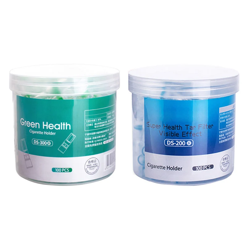 

HOT 100Pcs Disposable Tobacco Cigarette Filter Smoking Reduce Tar Filtration Cleaning Holder lighters Smoking Accessories