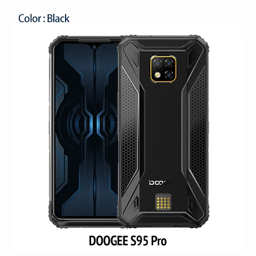 IP68/IP69K DOOGEE S95 Pro модульный прочный мобильный телефон 6,3 дюймов дисплей 5150 мАч Helio P90 Восьмиядерный 8 Гб 128 ГБ 48мп камера Android 9 - Цвет: S95 Pro Standard