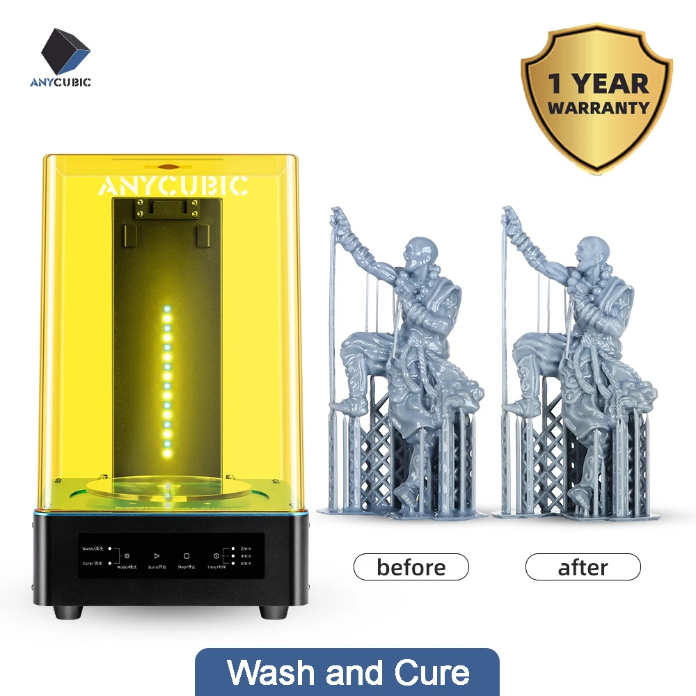 Anycubic 3d Printer Wash And Cure Machine 2 In 1 Uv Resin Curing For 3d Printer Cure Models Impresora 3d Imprimante 3d 3d Printers Aliexpress