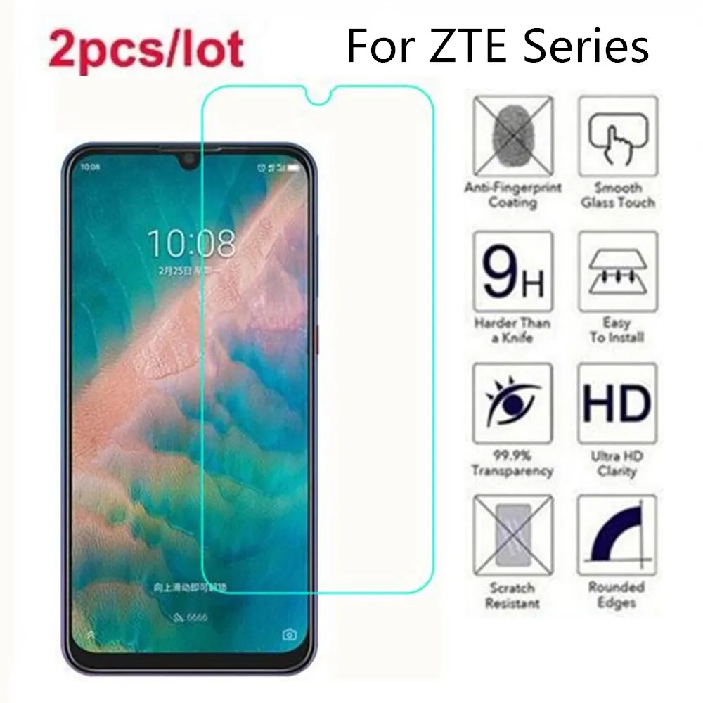 Закаленное стекло для ZTE Blade V10 Vita 2.5D Premium Защитная пленка экрана A3 A5 A7 A622 L130 L8 2019 V9 |