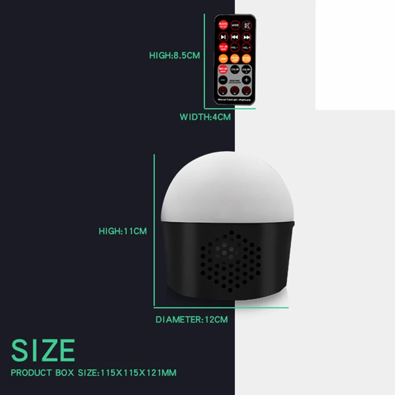 Led Bluetooth диско-шар с динамиком и портом Aux вечерние светильник сценический светильник ing Эффект диско-Свет Волшебный шар светильник для дома Вечерние