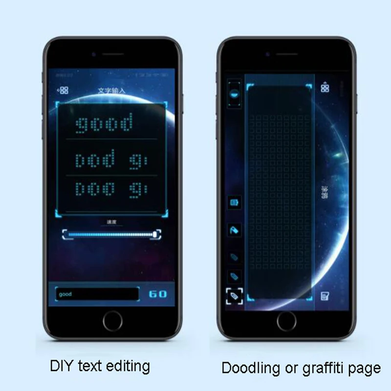 Волшебные Bluetooth светодиодные очки для вечеринок приложение управление светящиеся очки USB зарядка DIY Изменить многоязычный быстрая вспышка Led