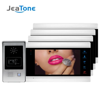 

7"Video Door Phone Doorbell Video Intercom System door entry with Access Control Waterproof Wide View Angle Call Panel RFID Card