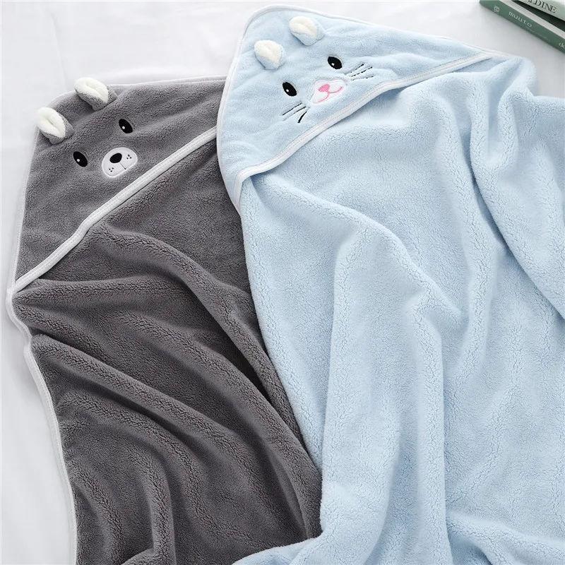 Toddler Baby Hooded Towels Newborn Kids Bathrobe Bath Towel Blanket Warm Sleeping Swaddle Wrap for Infant Boys Girls Bath Towel,Cotton Towel,Baby Towel,Baby Bathrobe