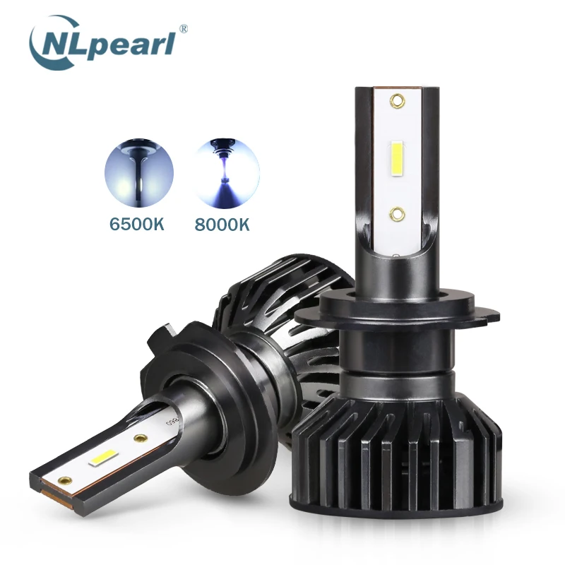 NLpearl 2x60 Вт 6500K H7 светодиодный лампы для передних фар 9005 HB3 HB4 9006 светодиодный 4300K 8000K H4 светодиодный мини Canbus H8 H9 H3 H1 H11 авто светодиодный светильник