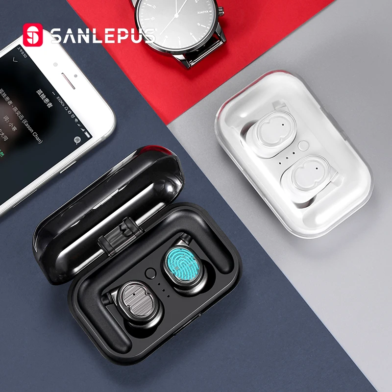 Günstig SANLEPUS tws Kopfhörer Drahtlose Kopfhörer Bluetooth Kopfhörer Sport Headset Air Earbuds Mit Mikrofon Für Telefon Xiaomi Android