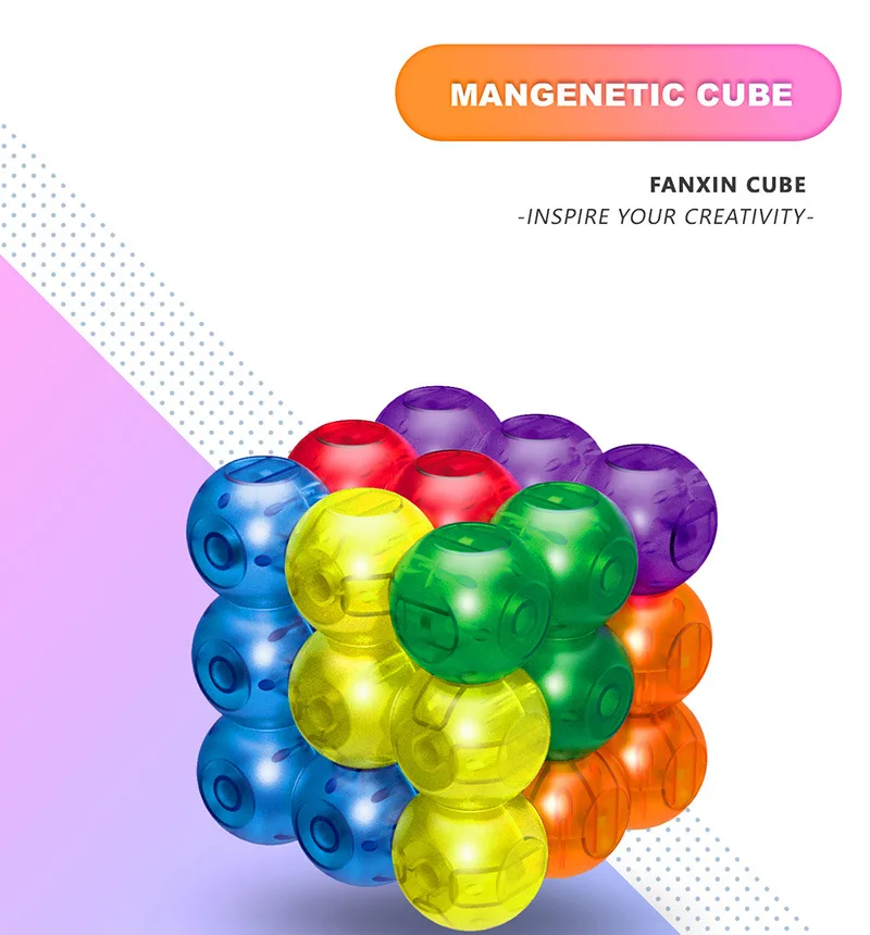 3D Puzzle Assembling Ever Changing Magnetic Building Blocks Diy Toys Children'S Educational Assembling Toys Kids Fidger Toy|Magic Cubes