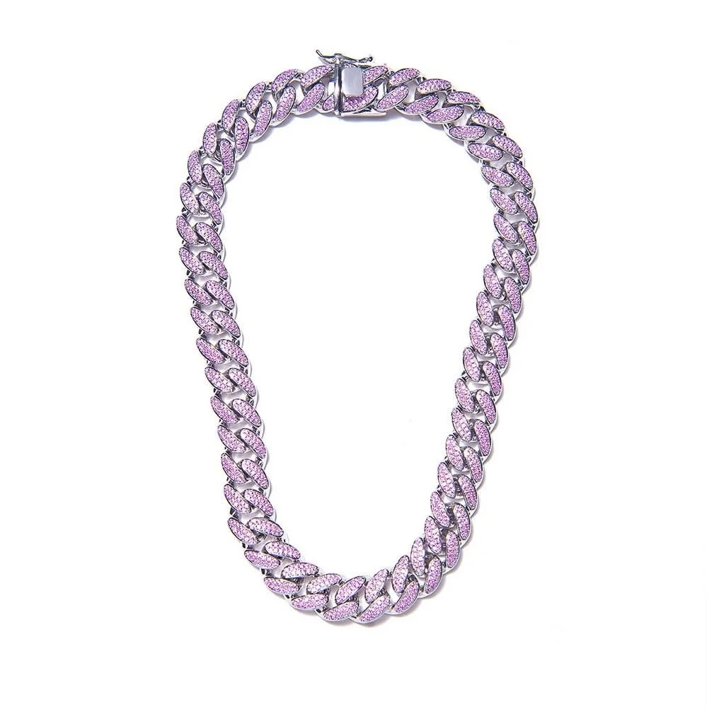 High quality 5A cubic zirconia cz hip hop ice 12mm width heavy cuban choker necklace women jewelry | Украшения и аксессуары