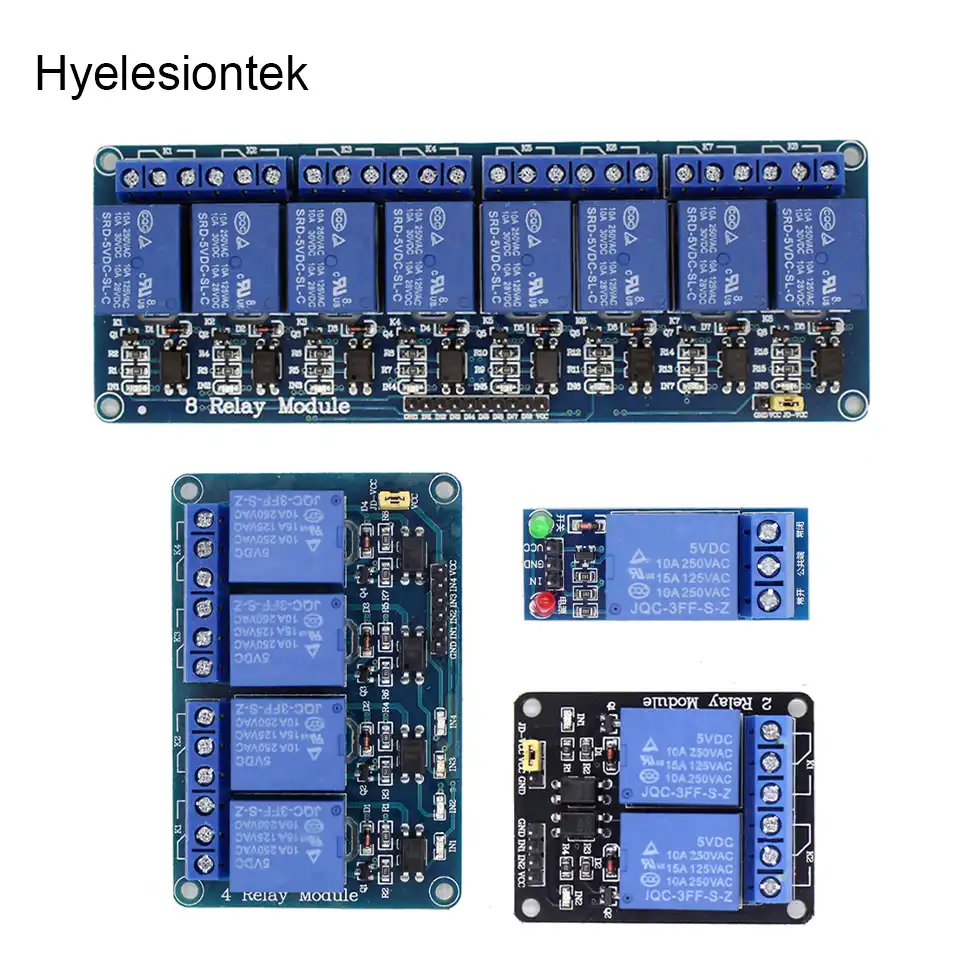 5V 1//2//4//8 Kanal Relais Board Modul Optokoppler LED für Arduino PiC ARM AVR ZP