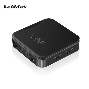 

kebidu Bluetooth 5.0 Transmitter Receiver For APTX HD LL Bt Audio Music Wireless Adapter 3.5mm AUX Jack/SPDIF/RCA for TV PC Car