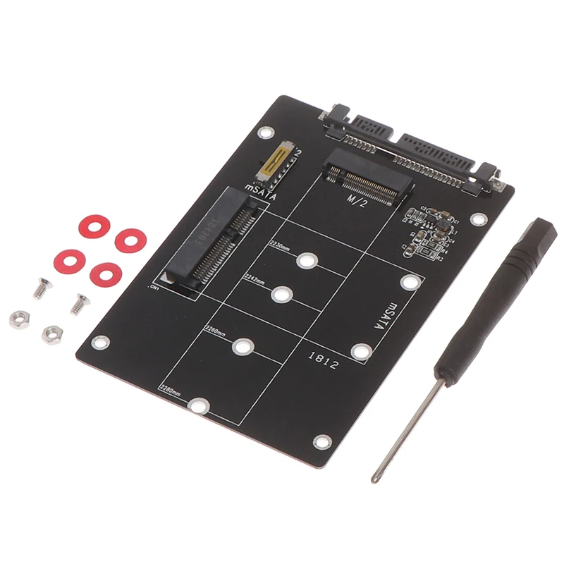 2 в 1 mSATA-SATA NGFF M.2 для SATA3 конвертерная плата адаптера SSD диск