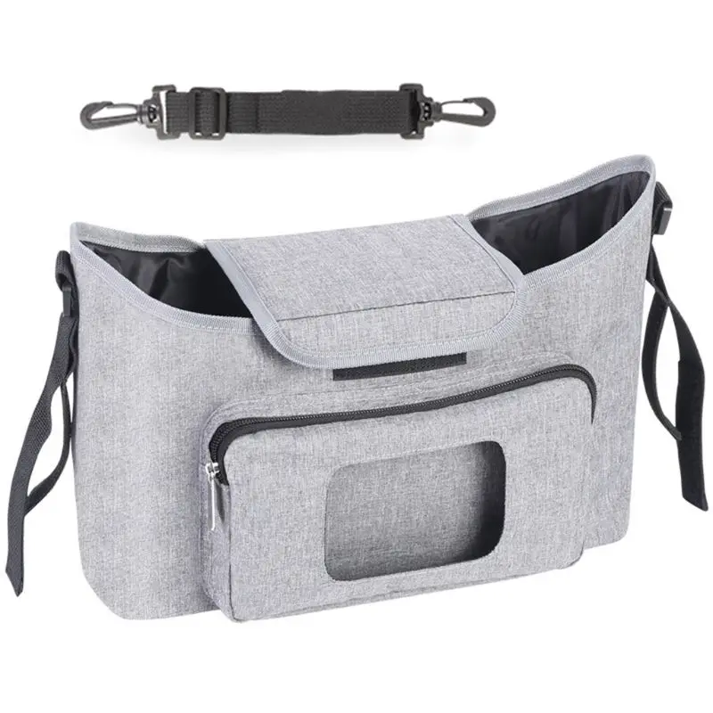 

Hook Baby Stroller Bag Nappy Organizer Mummy Bag Infant Travel Hanging Nursing Storage Bag Adjustable straps