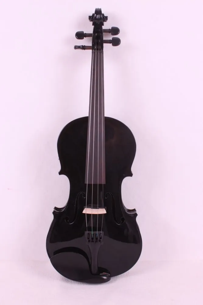 Yinfente 3/4 Violin black Color Hand-made Sweet Tone Free Case+Bow #EV2 Violin with Label spielfertig