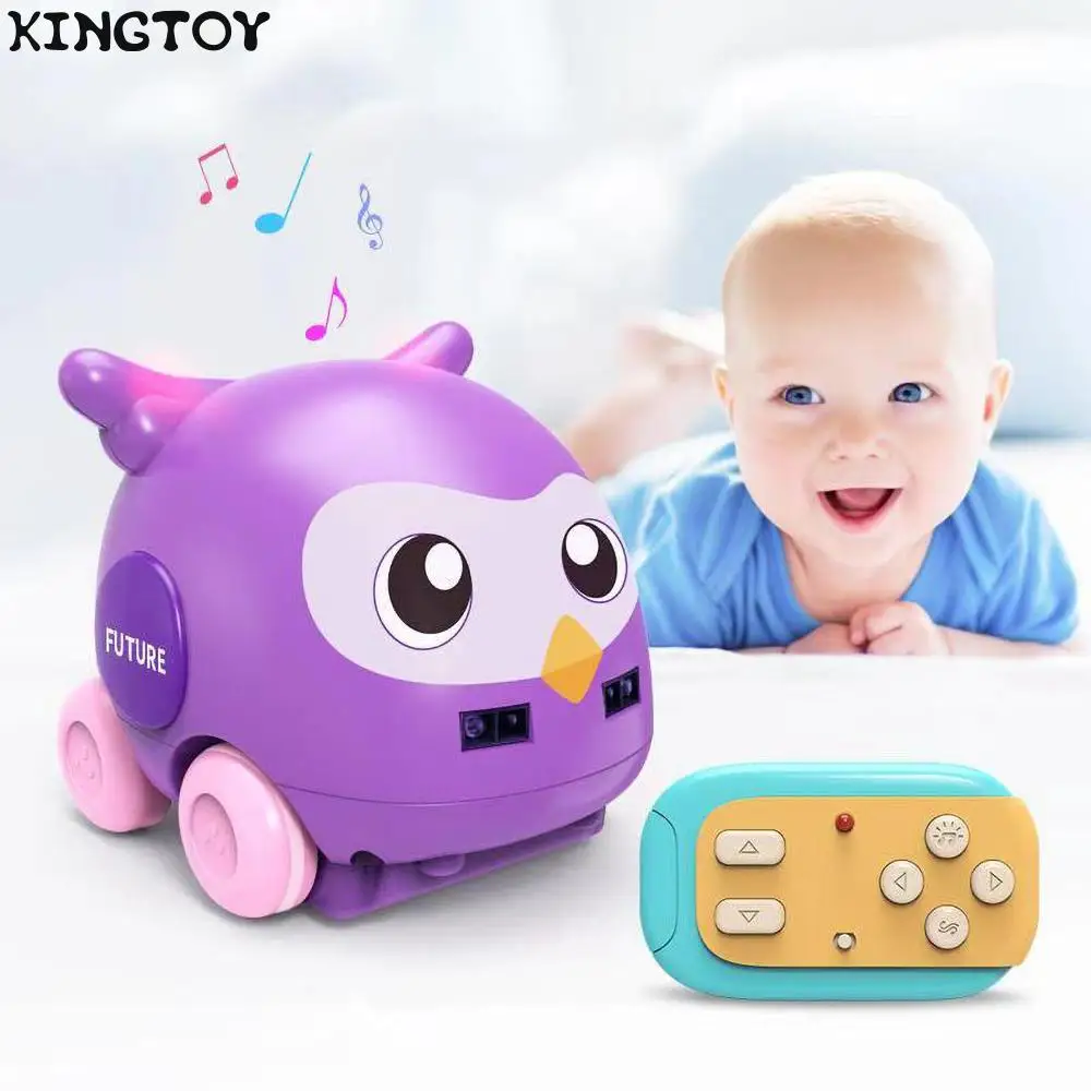 

Mini Rc Animal Rc Car Hand Control Induction Track Rotation Following Me Model Electric Cute RC Toys KT2995