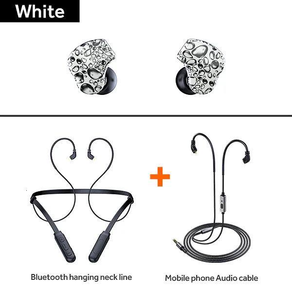 White-two lines Ubeamer S3 Наушники Bluetooth 5,0 с двойной батареей 135 мАч сменный провод 6D звук беспроводная гарнитура для спорта и мобильного телефона - Цвет: White-two lines
