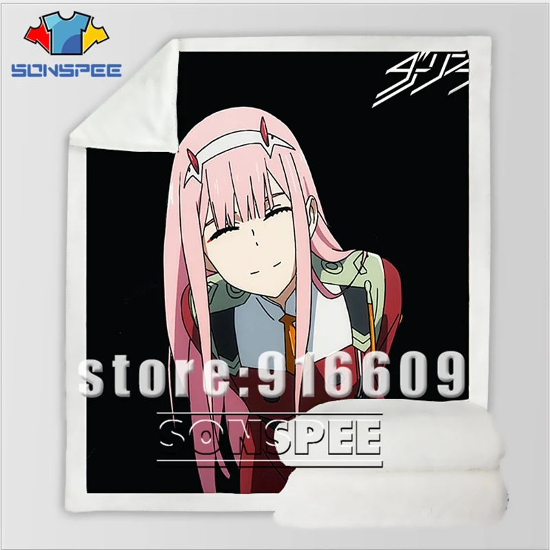 11 DARLING in the FRANXX Zero Диван Постельные принадлежности бархат узорчатый офис Harajuku зимнее теплое Покрывало Постельное белье путешествия одеяло Стёганое одеяло - Цвет: 11
