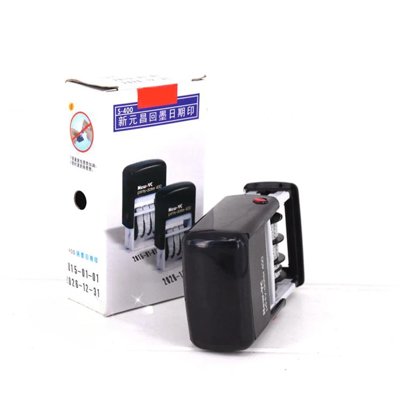 Sello de plástico con fecha de año, mes, bricolaje, sellos con ruedas, sello de goma para álbum diario, Scrapbook, papelería, suministros de oficina