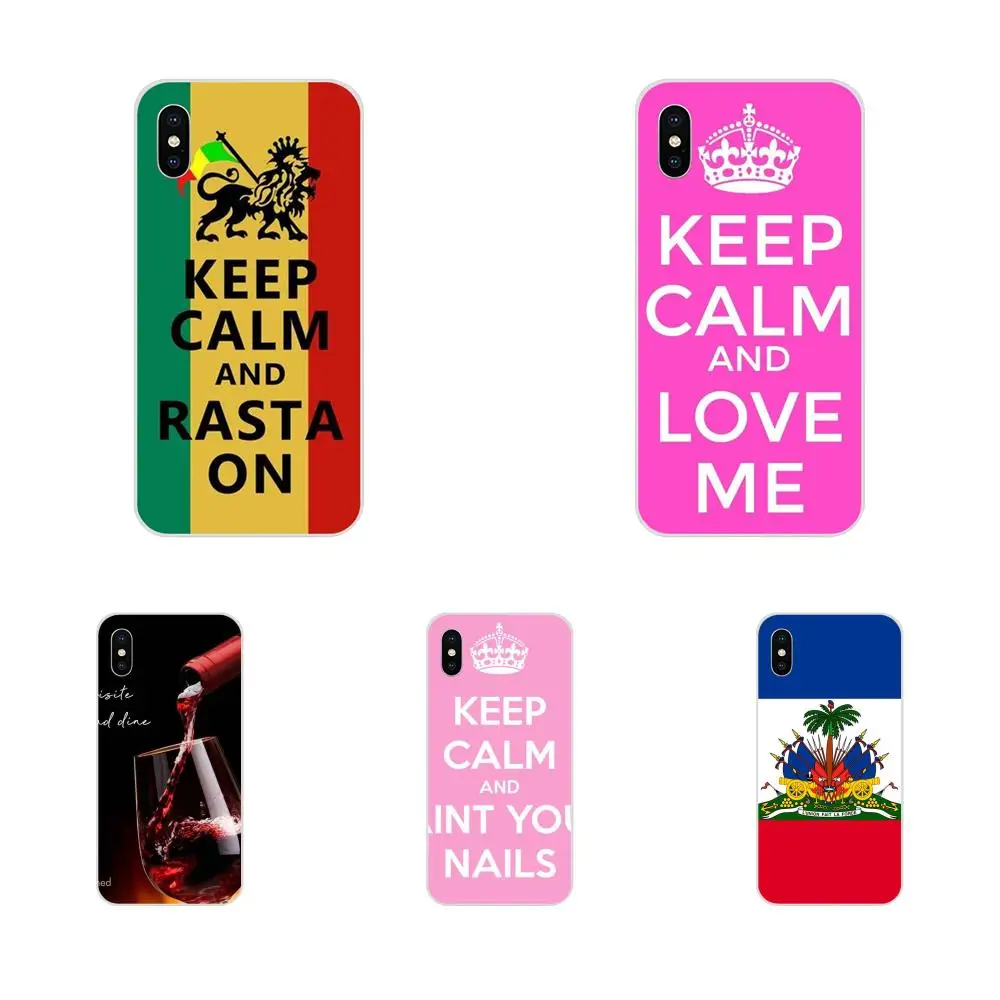 For Galaxy J1 J2 J3 J330 J4 J5 J6 J7 J730 J8 2015 2016 2017 2018 mini Pro Soft Mobile Pouch Keep Calm And Love | Мобильные телефоны