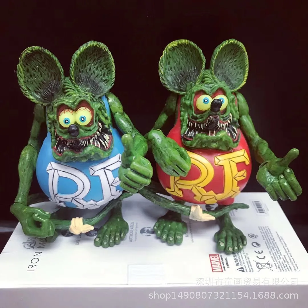 

Hot Selling Motherland Edition 3-Mouse Fink Legend Rat Fink Rat Garage Kit Mobile Decoration Model