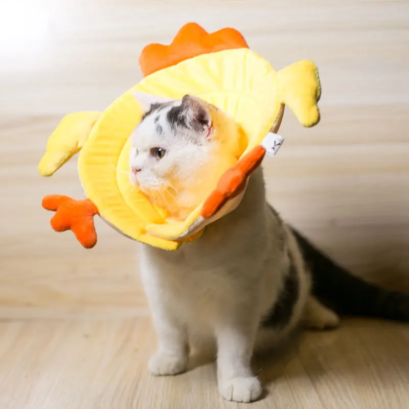 

Elizabeth Ring Cat Dog Collar Bandana Anti Grasping Bite Anti-Lick Head Band Cat Shame Circle Chickens Practical Cute