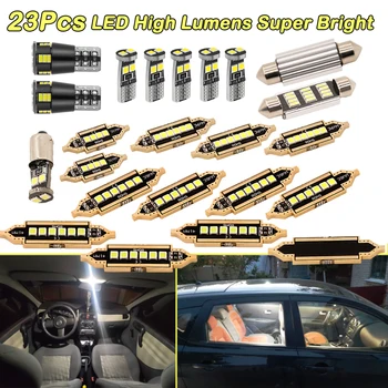 

Universal 23Pcs LED T10 5050 Car Light Bulb Interior Dome Trunk License Plate Lamps Kit For BMW E60 E90 F10 F30 FOR Golf4 Golf7
