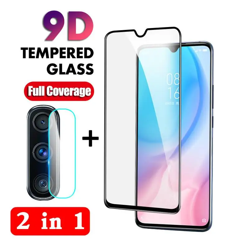 

2 in 1 9D Tempered Lens Glass For Xiaomi MiA3 Lite 9T 9SE Screen Protective Lens Film For Redmi Note 8 7 6 5 K20 Pro 7A 7 Glass