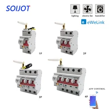 1-4p wifi interruptor de ar interruptor de interruptor de ar inteligente interruptor automático sobrecarga protetor de curto circuito interruptor de alimentação do agregado familiar
