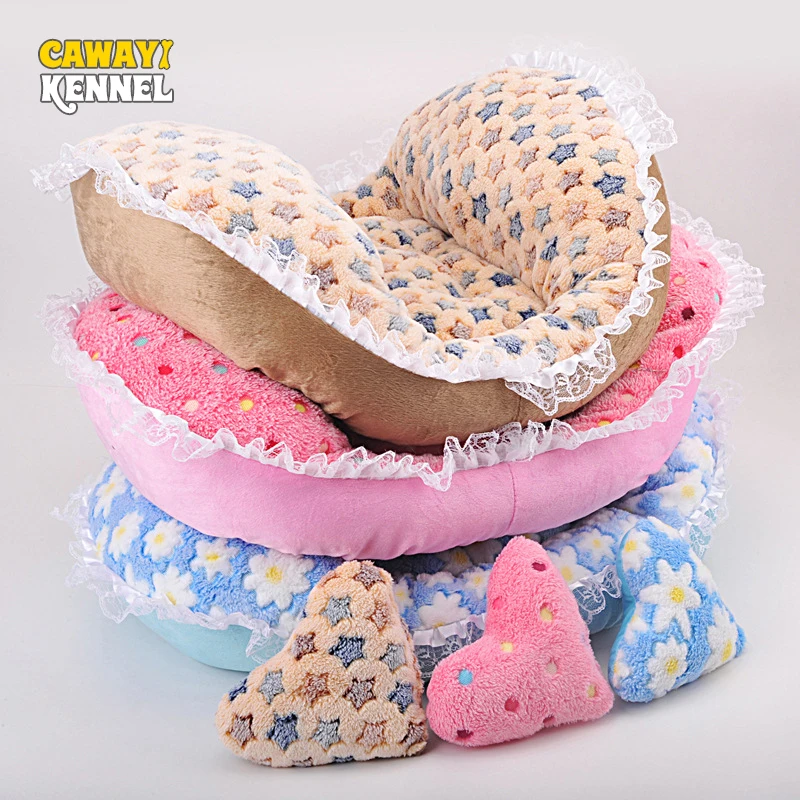 

CAWAYI KENNEL Soft Pet House Dog Bed for Dogs Cats Small Animals Products Cama Perro Hondenmand Panier Chien Legowisko Dla Psa