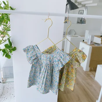 

Girls Floral Dress Summer 2020 Baby Girl British Style Princess Dress