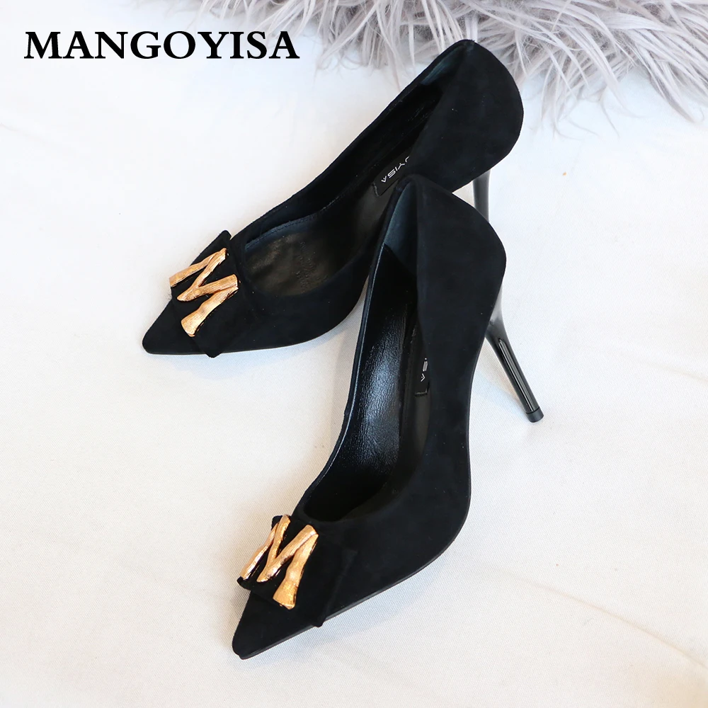 

Pointed High Heels/Women's Pumps Are Designed For Elegant Fashion Women To Work And Made Of Genuine Leather 2019 MANGOYISA