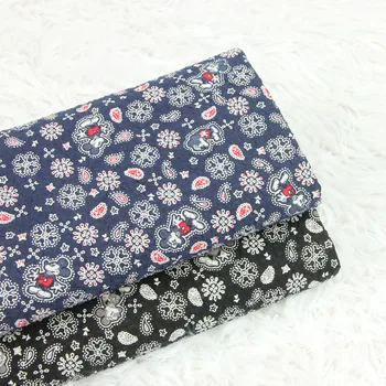 

half meter 100% cotton bubble fabric with cartoon mickey print, handmade DIY garment dress children cloth CR-138