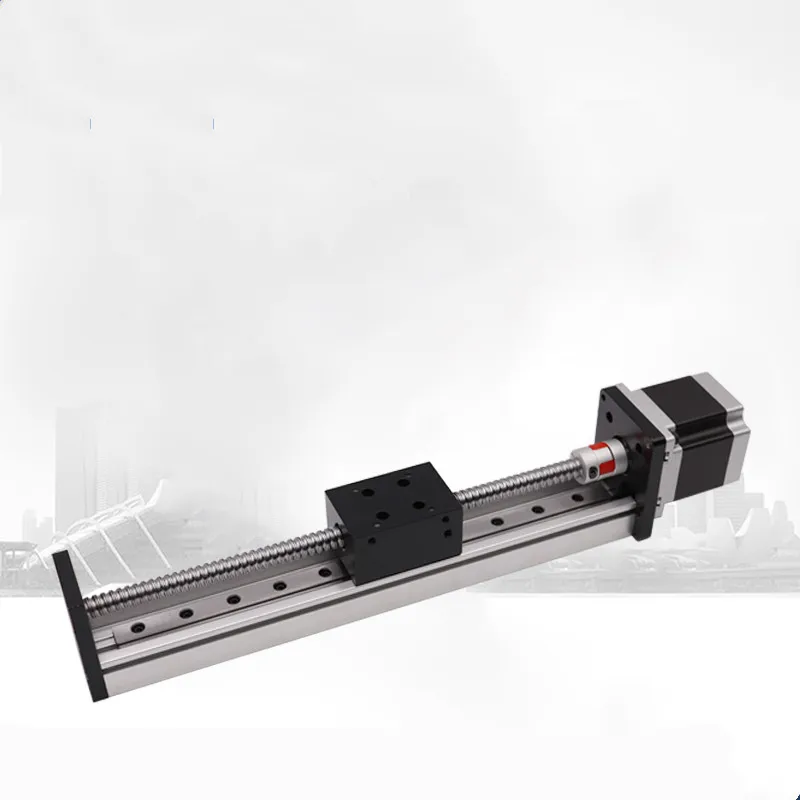 US $113.74 Ball Screw SlideCNC Precision Cross Linear Guide Slide Linear ModuleIndustrial Machinery Including Motor