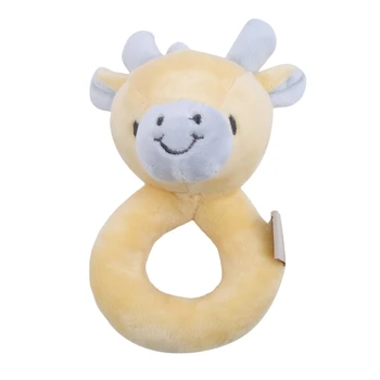 

Fawn Shape Baby Handbell Toy Cartoon Animal Hanging Ring Rattle Hand Bell Baby Child Plush Toy Children Gift