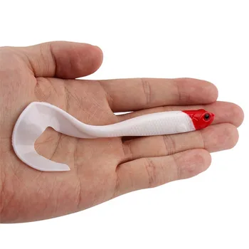 

10PCS/Lot 3D Fishing Soft Bait 12.5cm 5.5g simulation Lures iscas artificiais silicone bait carp fishing tackle winter fishing