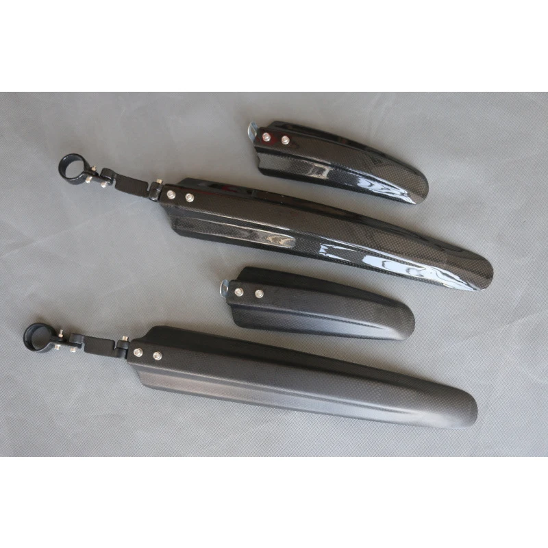 

Комплект велосипедных брызговиков, переднее и заднее ультралегкое крыло из углеродного волокна 27,2/30,8/31,6 мм, запчасти для горного велосипеда, дорожного велосипеда