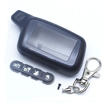 

X3 X5 Case Keychain for TOMAHAWK X5 X3 LCD Two way car alarm system remote control Russian Version Key Fob Chain