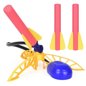 

Parents Children Non Toxic Step Pump Early Education Air Pressed Kids Toy Garden Game EVA Foot Fun Rocket Launcher Shoot Off