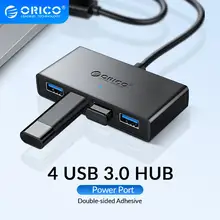Orico Mini Usb 3.0 Hub 4 Poort Voeding Otg Met Micro Usb Power Interface Voor Macbook Laptop Tablet Computer otg Usb Hub