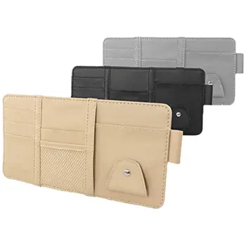 

Car Visor Storage Pocket Car Hanging Bags Arrangement Card Case Holder automobile vehicle molle sunshade visor holder bag