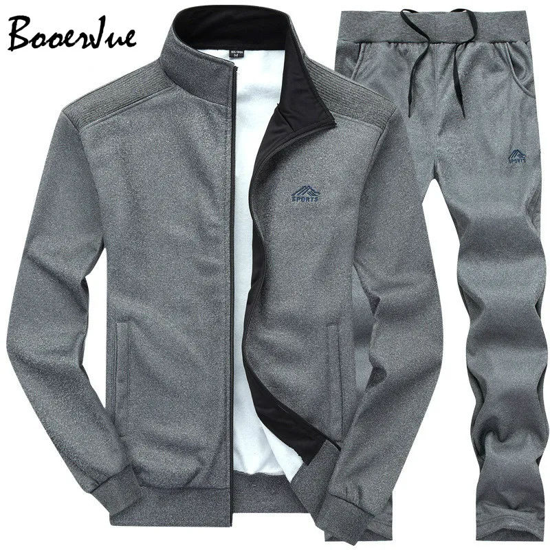 

Mens tracksuit Set 2019 Sportswear 2PC Exercise Sweat Suit Men Sweatshirt Jogger Pants Set Sudaderas Hombre Joggers Suits