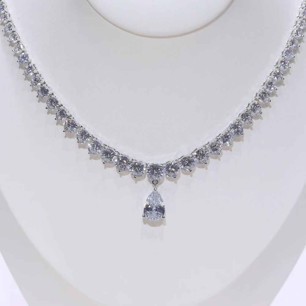 High quality zircon earrings and water drop necklace bridal jewelry set and wedding dress accessories - AliExpress 36 High quality zircon earrings and water drop necklace bridal jewelry set and wedding dress accessories - AliExpress 36