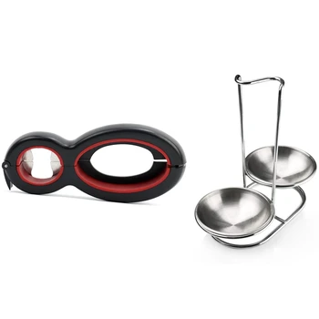 

Multifunction Portable Bottle Opener 6 In1 Stainless Steel Manual Opener & Stainless Steel Spoon Rest Holder